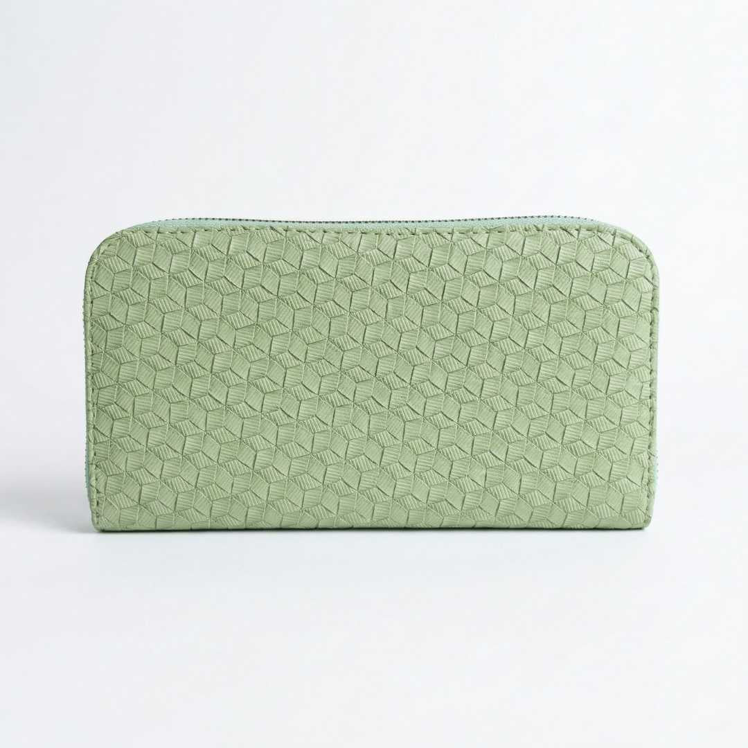 Ryndra Grid Wallet — Green