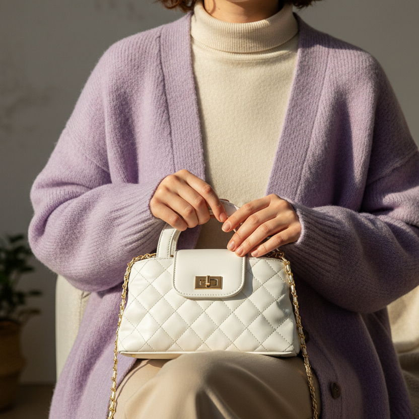 Ryndra Quill Crossbody — White