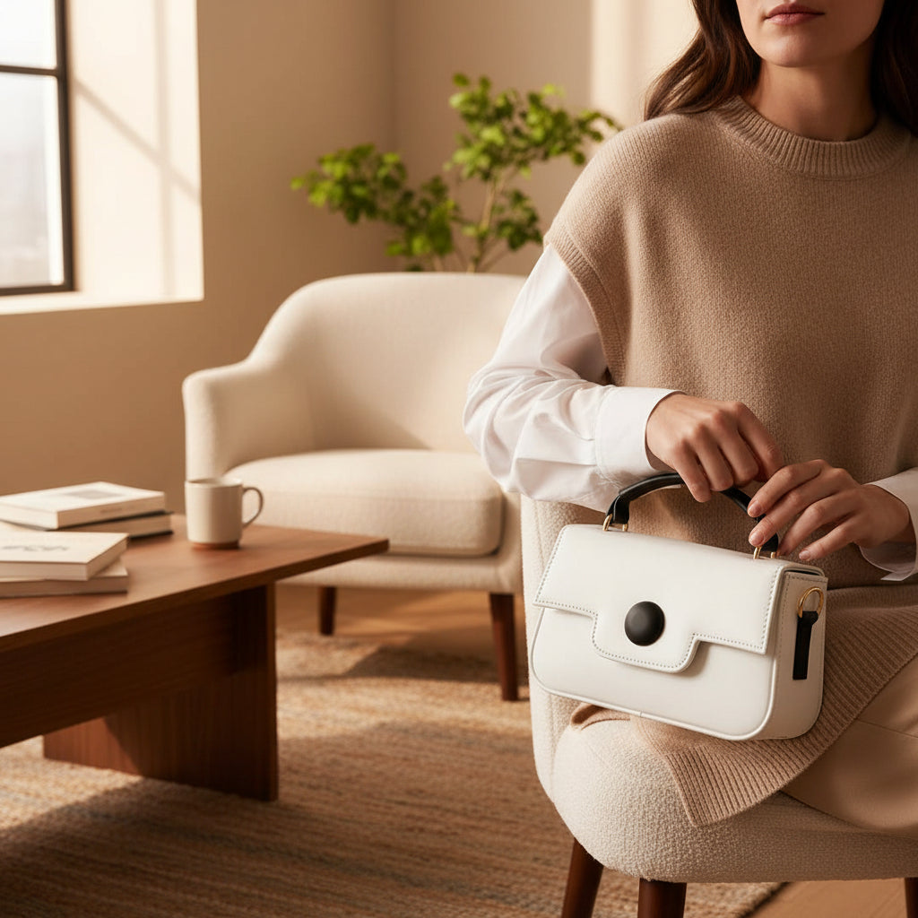 Ryndra Neva Crossbody — White