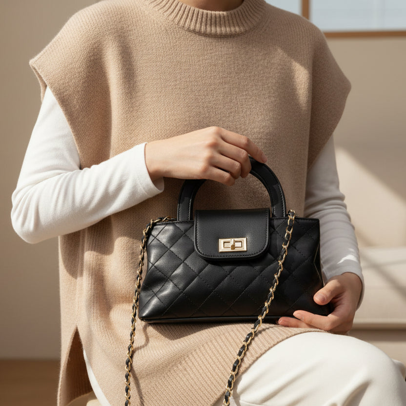 Ryndra Quill Crossbody — Black