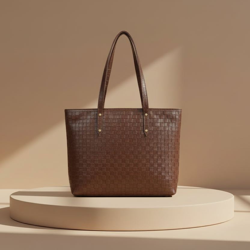 Ryndra Onyx Tote — Coffee